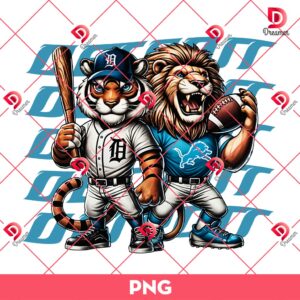 Detroit Tigers And Detroit Lions PNG, Detroit Sport PNG