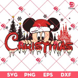 Disney Mickey Mouse Christmas 2024 SVG PNG, Disney Castle Christmas Mouse Friends PNG SVG