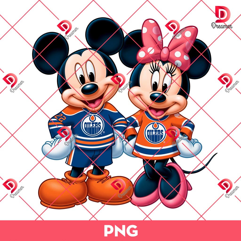 Edmonton Oilers Mickey Minnie PNG, Disney Friends NHL Sport PNG 1 Edmonton Oilers Mickey Minnie PNG, Disney Friends NHL Sport PNG