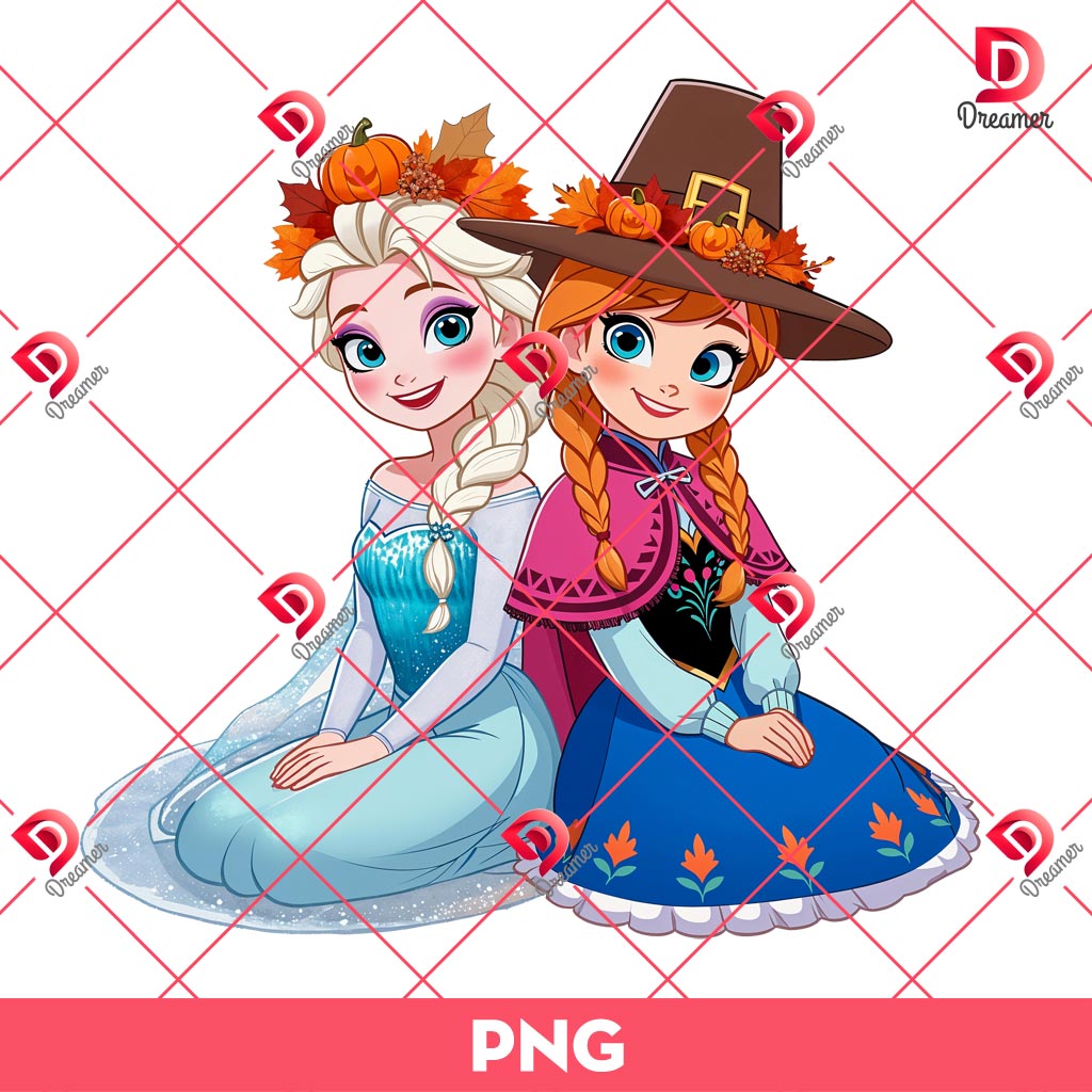Elsa And Anna Princess Thanksgiving PNG, Disney Princess Thanksgiving PNG 2 Elsa And Anna Princess Thanksgiving PNG, Disney Princess Thanksgiving PNG