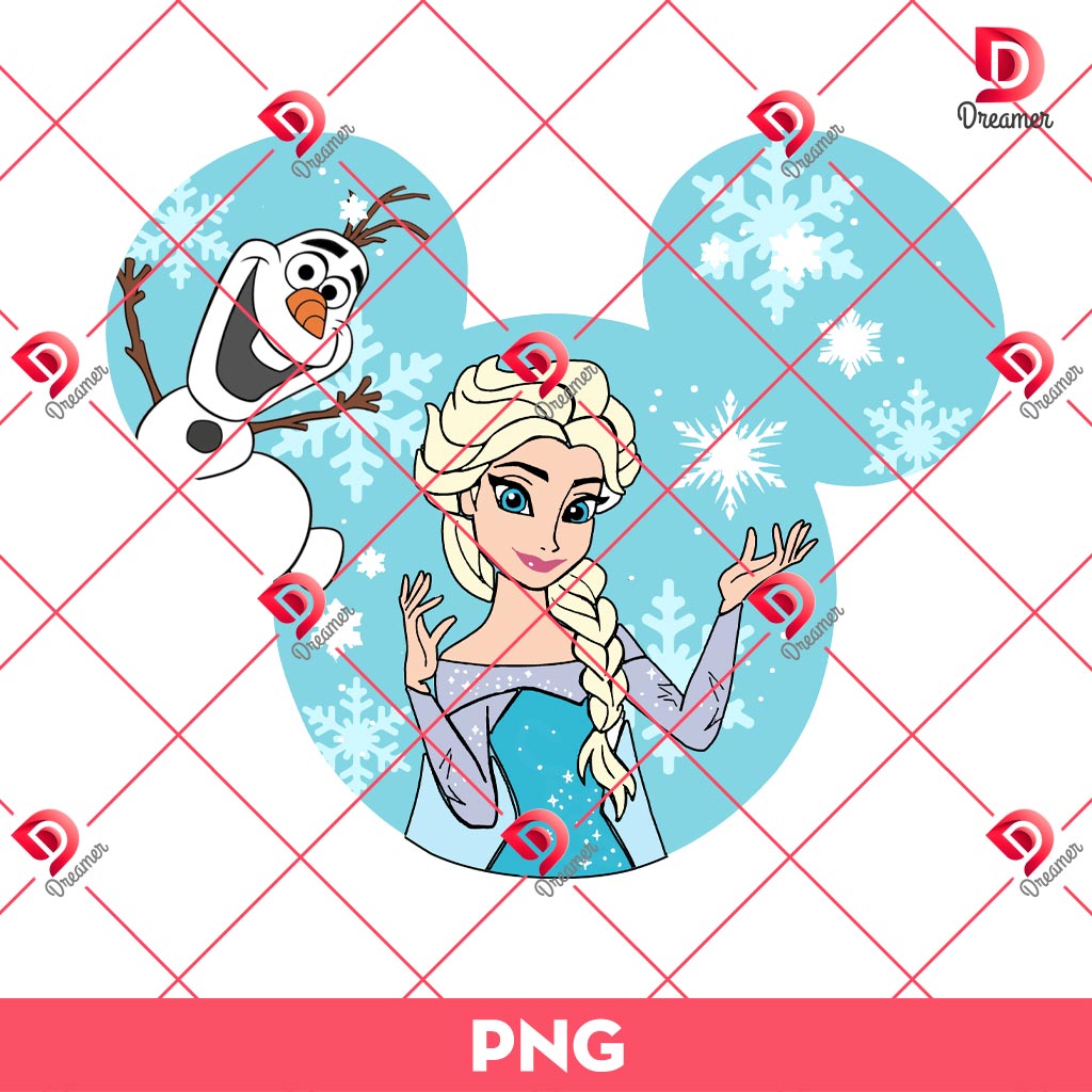 Elsa Princess In Disney Mouse Head PNG, Disney Princess PNG 2 Elsa Princess In Disney Mouse Head PNG, Disney Princess PNG