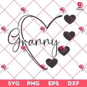 Granny Heart SVG PNG EPS DXF