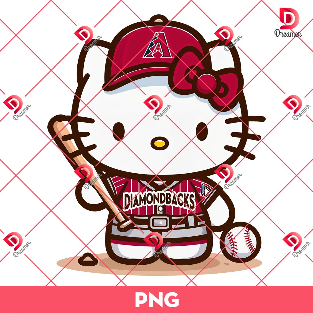Hello Kitty Baseball Arizona Diamondbacks PNG, MLB Hello Kitty Diamondbacks Player PNG 1 Hello Kitty Baseball Arizona Diamondbacks PNG, MLB Hello Kitty Diamondbacks Player PNG