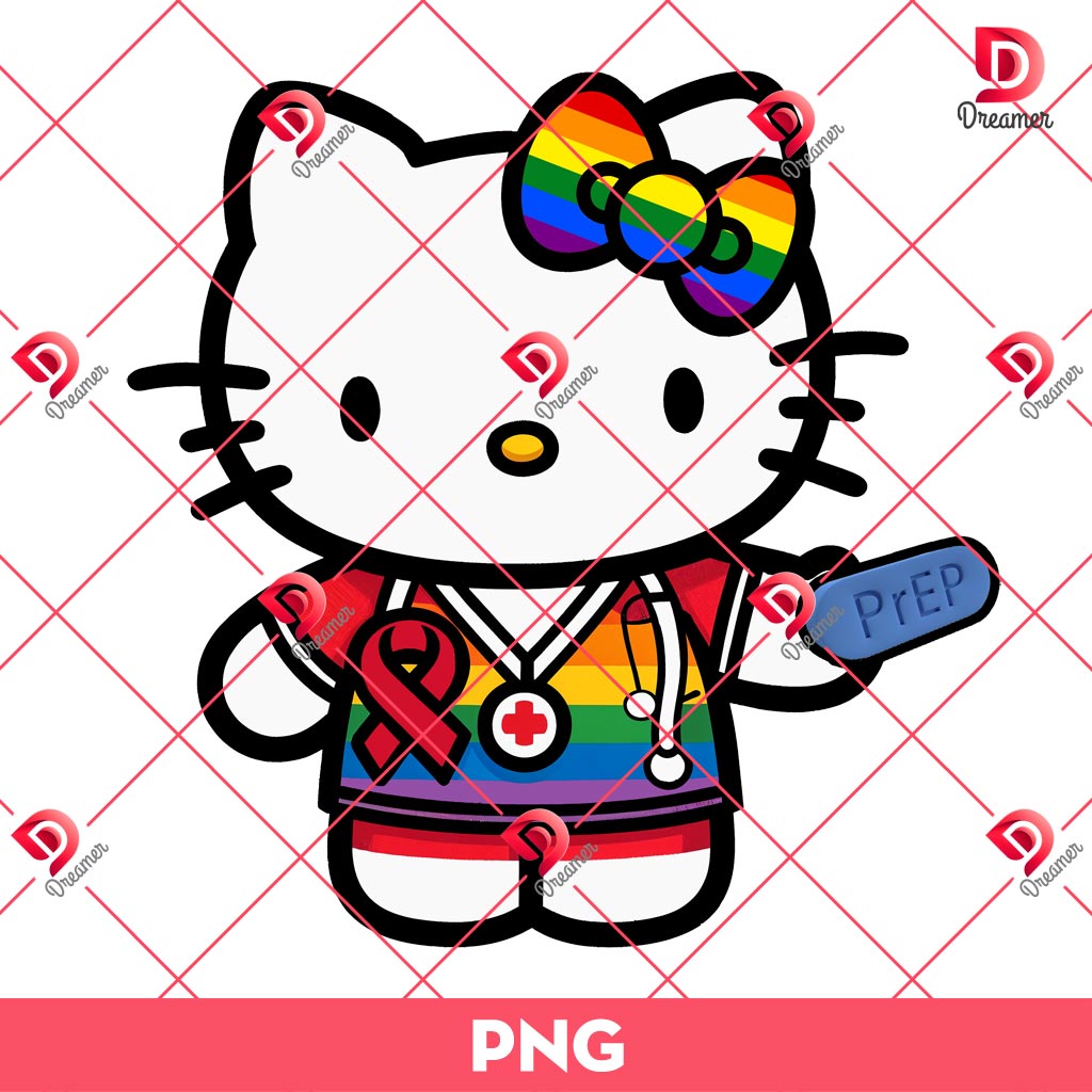 Hello Kitty Nurse HIV AIDS Awareness PNG 2 Hello Kitty Nurse HIV AIDS Awareness PNG