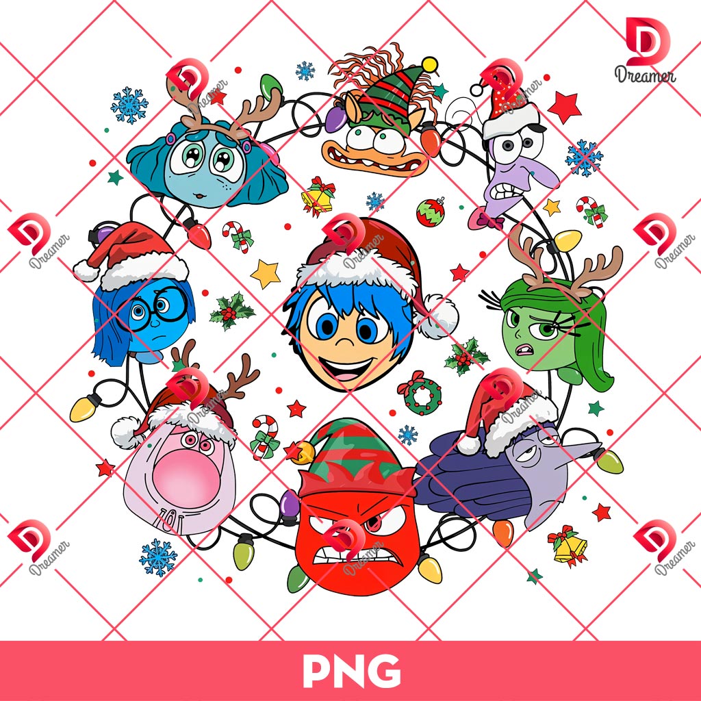 Inside Out Christmas PNG, Merry Christmas Inside Out 2 Movie Characters PNG 2 Inside Out Christmas PNG, Merry Christmas Inside Out 2 Movie Characters PNG