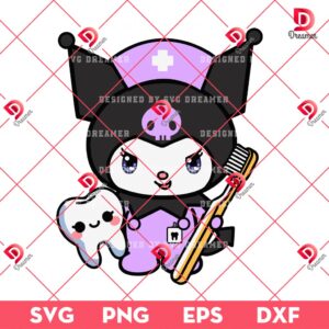 Kuromi Dentist SVG PNG EPS DXF, Kuromi Doctor In Hospital SVG PNG