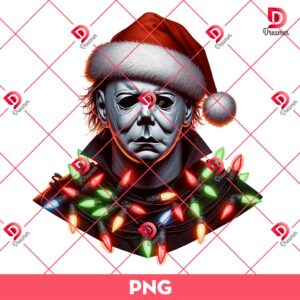 Merry Christmas Michael Myers Killer PNG, Horror Characters Christmas PNG