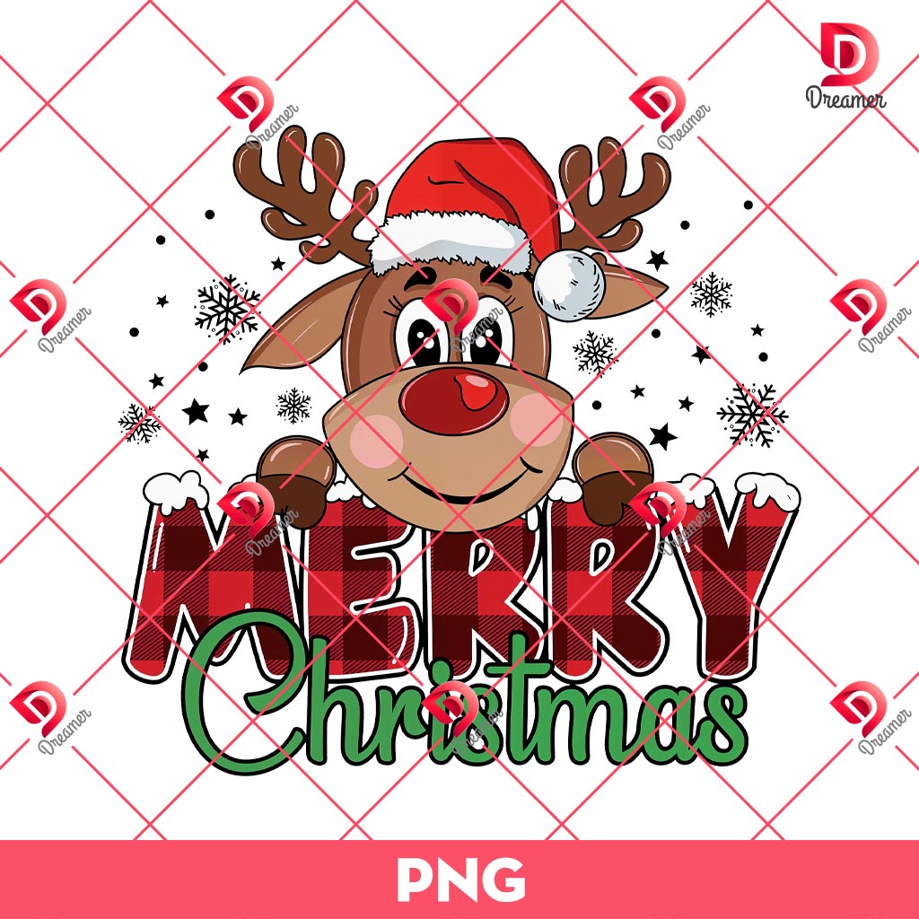 Merry Christmas Reindeer Printable PNG, Cute Reindeer Christmas PNG 1 Merry Christmas Reindeer Printable PNG, Cute Reindeer Christmas PNG