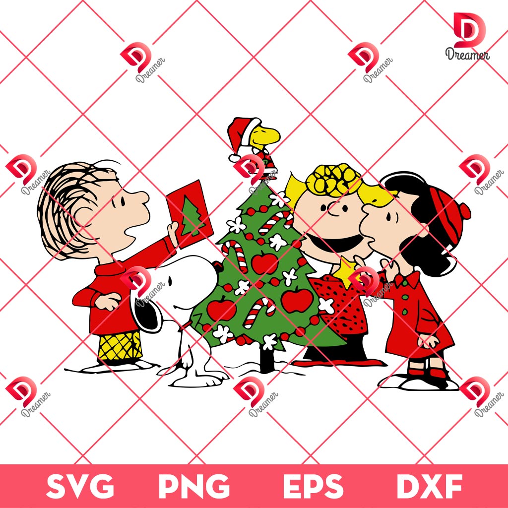 Peanuts Christmas Tree SVG PNG, Charlie Brown And Snoopy Christmas SVG PNG 1 Peanuts Christmas Tree SVG PNG, Charlie Brown And Snoopy Christmas SVG PNG
