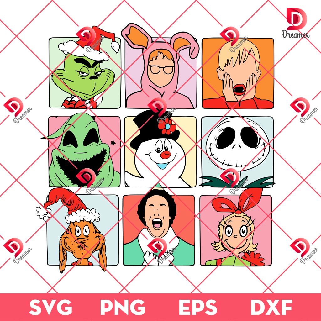 Retro Christmas Movie Friends SVG PNG, Xmas Movie SVG PNG 1 Retro Christmas Movie Friends SVG PNG, Xmas Movie SVG PNG
