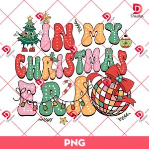 Retro In My Christmas Era PNG, Vintage Merry Christmas PNG