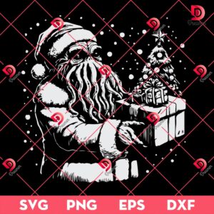 Santa Claus Squid SVG PNG, Merry Xmas Horror Santa SVG PNG