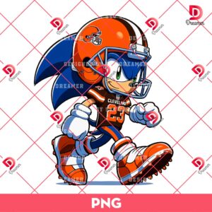 Sonic Cleveland Browns PNG, Sonic NFL Football PNG, Cleveland Browns NFL Sport PNG