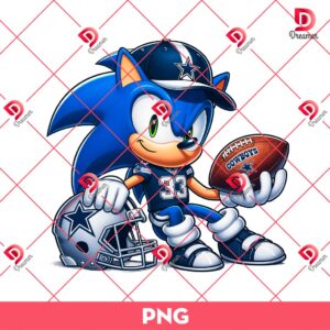 Sonic Dallas Cowboys NFL PNG, Sonic Football Cowboys Team PNG