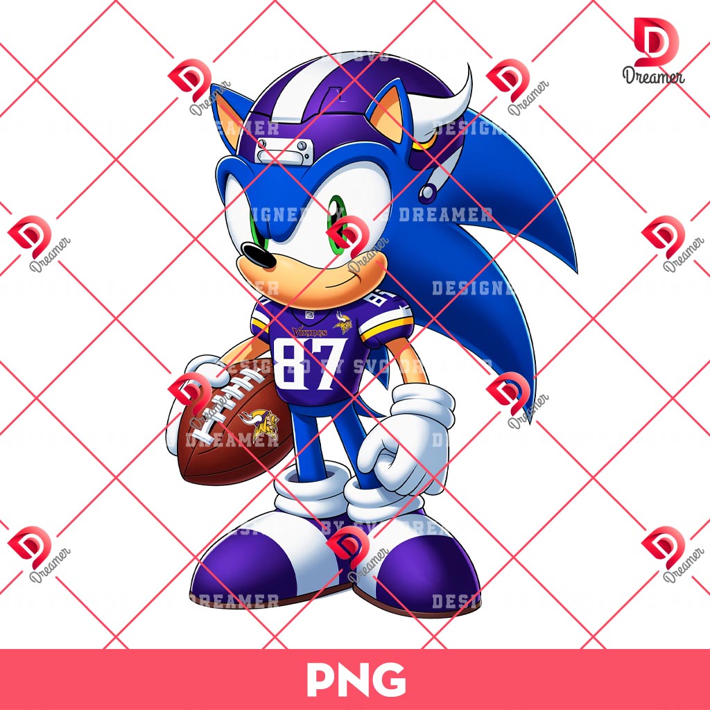 Sonic Minnesota Vikings PNG, Sonic NFL Football PNG 2 Sonic Minnesota Vikings PNG, Sonic NFL Football PNG