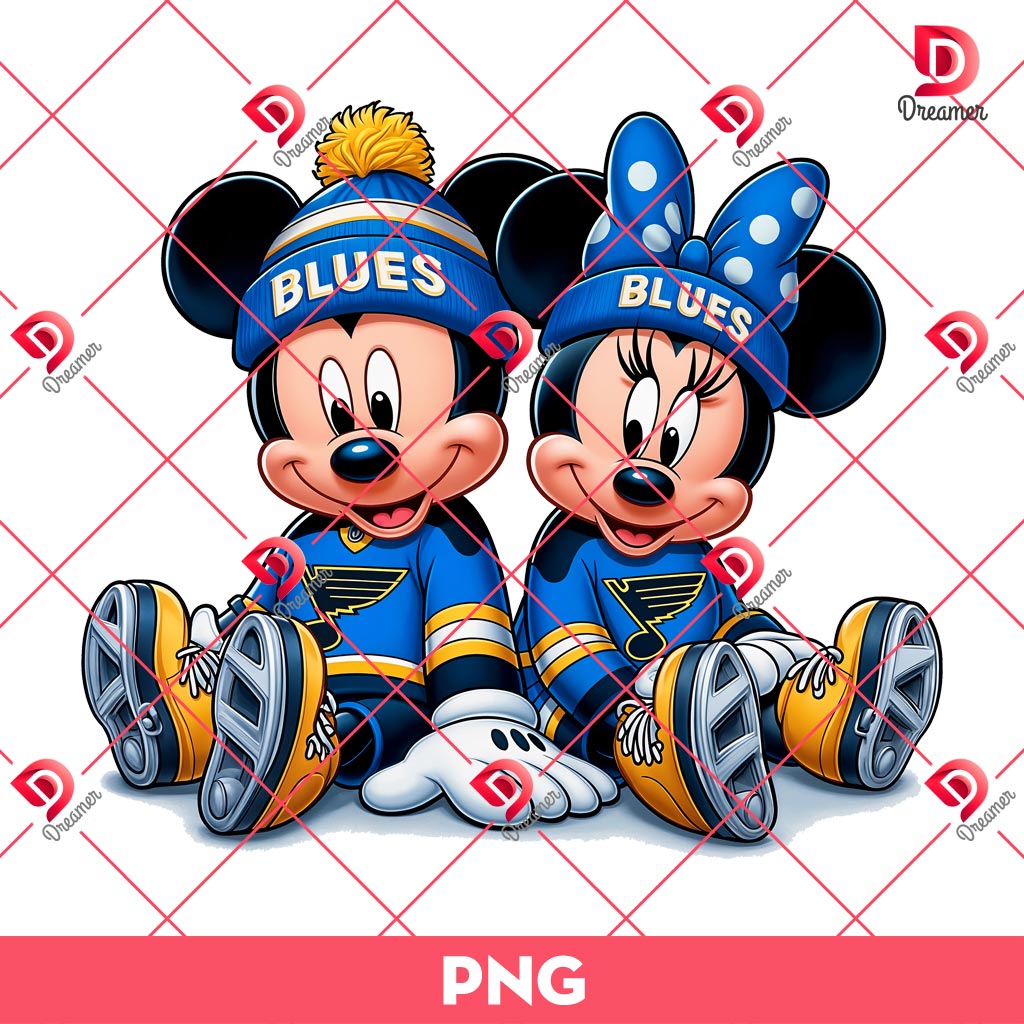 St Louis Blues Disney Mickey Minnie PNG, NHL Hockey Sport Blues Disney Mouse Friends PNG 2 St Louis Blues Disney Mickey Minnie PNG, NHL Hockey Sport Blues Disney Mouse Friends PNG