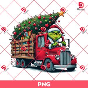 The Grinch Drives A Truck Carrying A Christmas Tree PNG Bundle 8 The Grinch Drives A Truck Carrying A Christmas Tree PNG Bundle