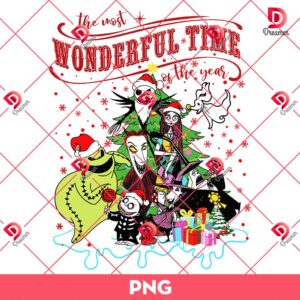 The Most Wonderful Time Of The Year PNG, Christmas Nightmare Characters PNG