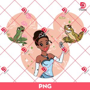 Tiana Princess In Disney Mouse Head PNG, Disney Princess PNG