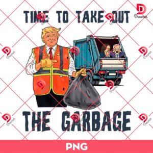 Trump Garbage Truck PNG, Trump 2024 Garbage PNG, Proud MAGA Garbage For Trump PNG