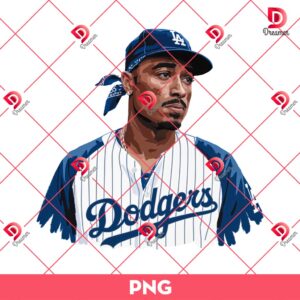 Tupac Los Angeles Dodgers PNG, LA Dodgers World Series Champions 2024 PNG