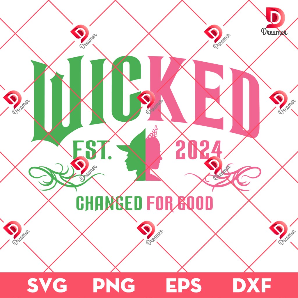 Wicked Est 2024 SVG PNG, Wicked Changed For Good SVG PNG 2 Wicked Est 2024 SVG PNG, Wicked Changed For Good SVG PNG