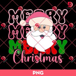 Bundle Merry Christmas Santa Claus PNG, Santa Claus Xmas Bundle PNG