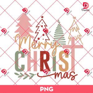 Christian Christmas PNG, Christmas Shirt Design PNG, Christmas Tree PNG