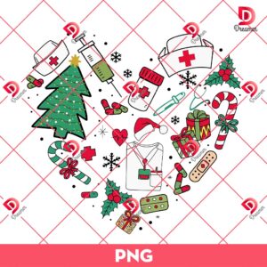 Christmas Emergency Nurse PNG, Nurse Merry Christmas PNG