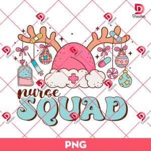 Christmas Nurse Squad PNG, Christmas Gift For Nurse PNG