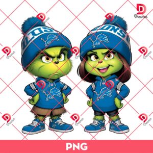 Couple Grinch Detroits Lions PNG, NFL Football Lions Grinchmas PNG