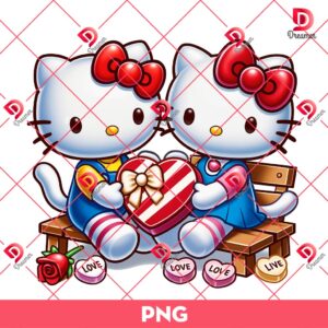 Couple Hello Kitty Valentines Day PNG