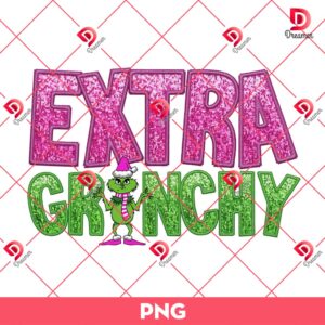 Extra Grinchy PNG, Merry Grinchmas PNG