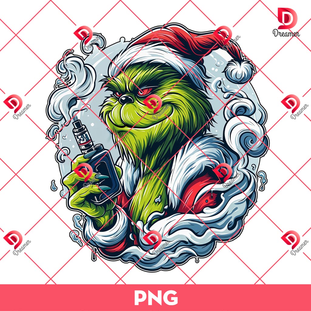 Funny Grinch Cannabis PNG, Christmas Grinch Vaper PNG 1 Funny Grinch Cannabis PNG, Christmas Grinch Vaper PNG