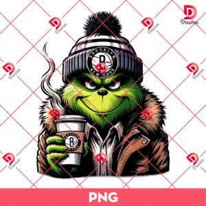 Grinch Brooklyn Nets PNG, Grinchmas NBA Basketball Brooklyn Nets PNG