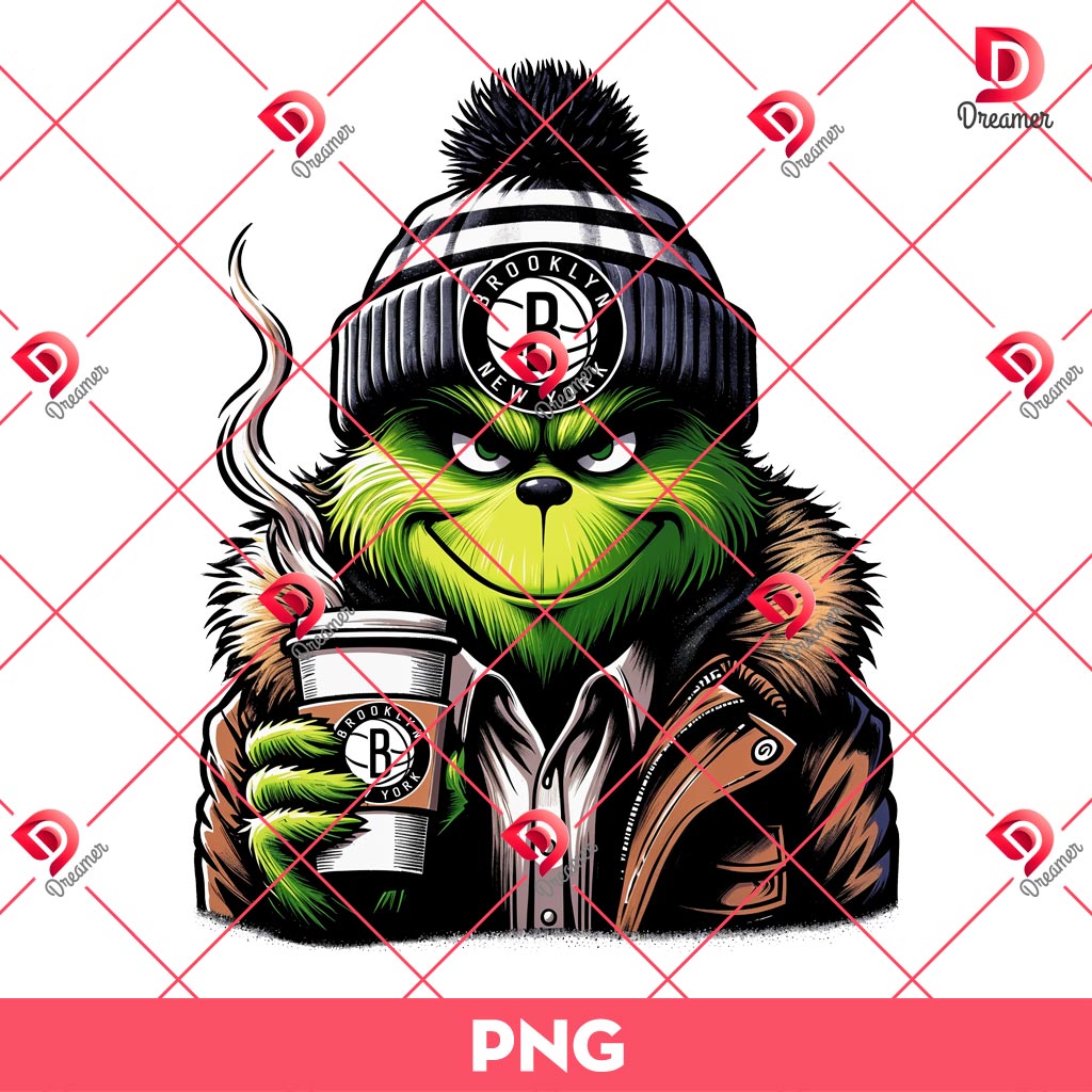 Grinch Brooklyn Nets PNG, Grinchmas NBA Basketball Brooklyn Nets PNG 1 Grinch Brooklyn Nets PNG, Grinchmas NBA Basketball Brooklyn Nets PNG