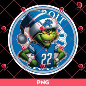 Grinch Detroit Lions Player PNG, Grinchmas Football PNG 3 Grinch Detroit Lions Player PNG, Grinchmas Football PNG