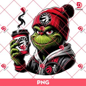 Grinch Toronto Raptors Basketball PNG, Grinch NBA Raptors Team PNG