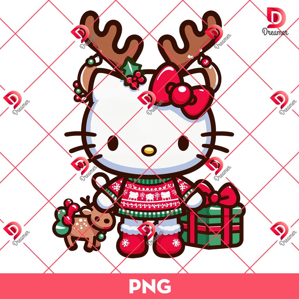 Hello Kitty Reindeer Christmas PNG Bundle, Merry Christmas Hello Kitty PNG Bundle 2 Hello Kitty Reindeer Christmas PNG Bundle, Merry Christmas Hello Kitty PNG Bundle