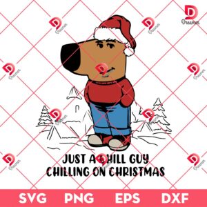 Just A Chill Guy Chilling On Christmas SVG PNG EPS DXF