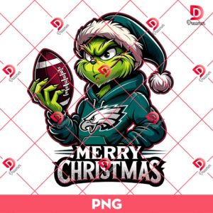 Bundle Philadelphia Eagles PNG Design, NFL Eagles Football Characters PNG Bundle 216 Merry Christmas Grinch Philadelphia Eagles PNG, Grinchmas NFL Football PNG