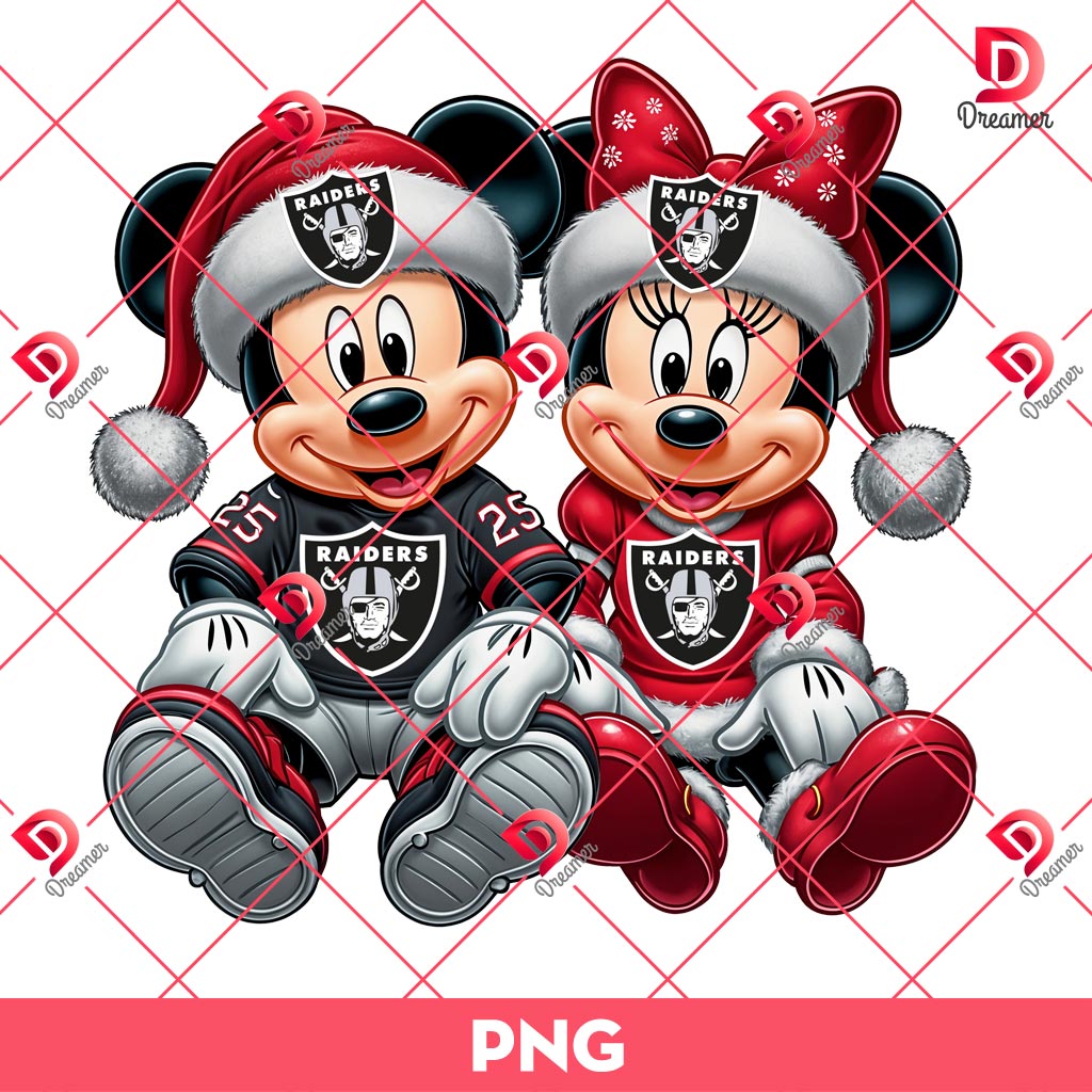 Mickey Minnie Raiders Christmas PNG, Las Vegas Raiders Disney Football Merry Xmas PNG, Christmas Disney Mouse NFL PNG 2 Mickey Minnie Raiders Christmas PNG, Las Vegas Raiders Disney Football Merry Xmas PNG, Christmas Disney Mouse NFL PNG