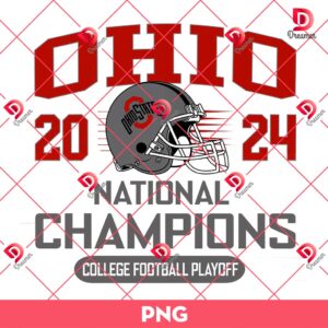Ohio State Buckeyes 2024 National Champs PNG, Ohio State Buckeyes PNG, College Football Playoff PNG