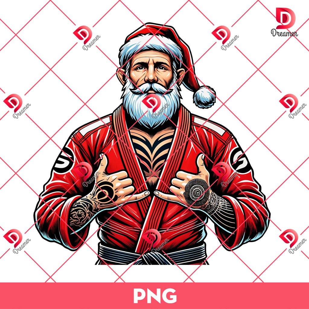 Santa Jiu Jitsu PNG 3 Santa Jiu Jitsu PNG