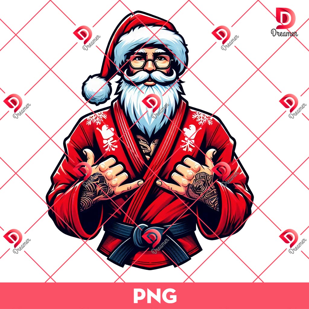 Santa Jiu Jitsu PNG 2 Santa Jiu Jitsu PNG 3