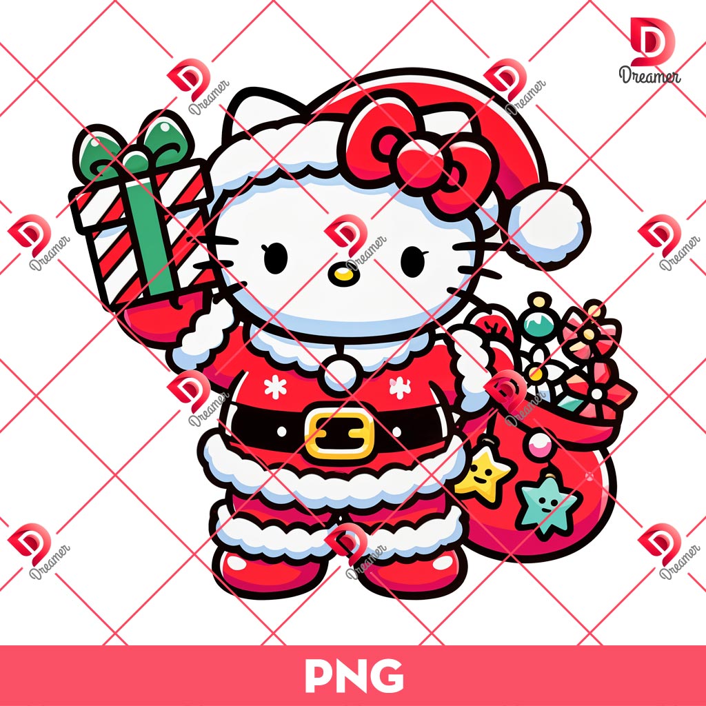 Santa Kitty PNG, Hello Kitty Santa Claus Christmas PNG 2 Santa Kitty PNG Hello Kitty Santa Claus Christmas PNG 1