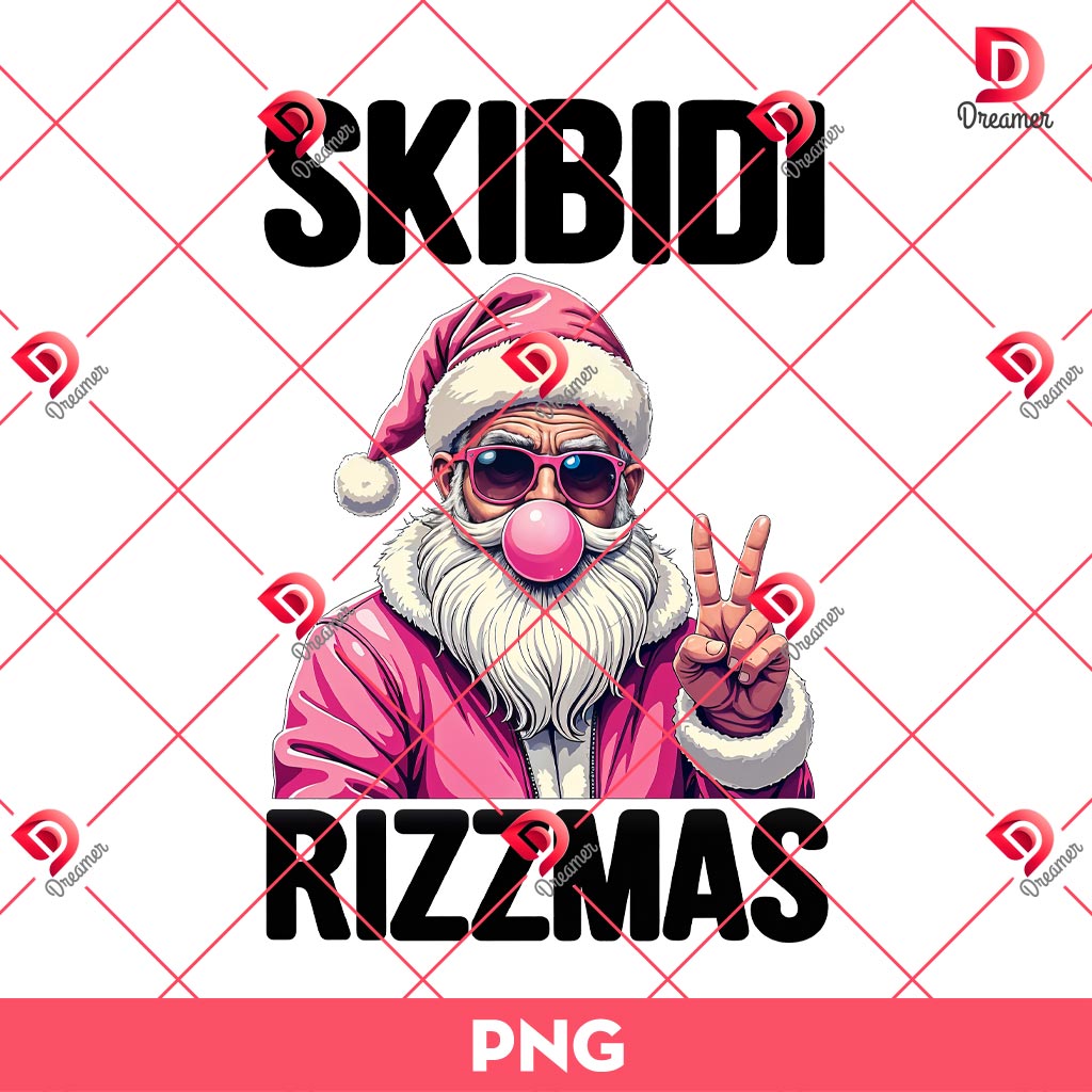 Skibidi Rizzmas PNG, Santa Blowing Bubble PNG 1 Skibidi Rizzmas PNG, Santa Blowing Bubble PNG