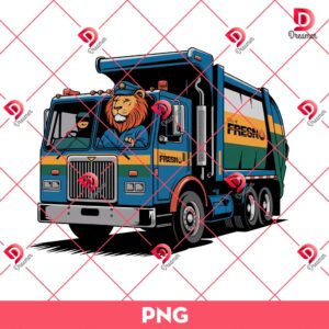 The Lion Driver Is Driving A Truck PNG