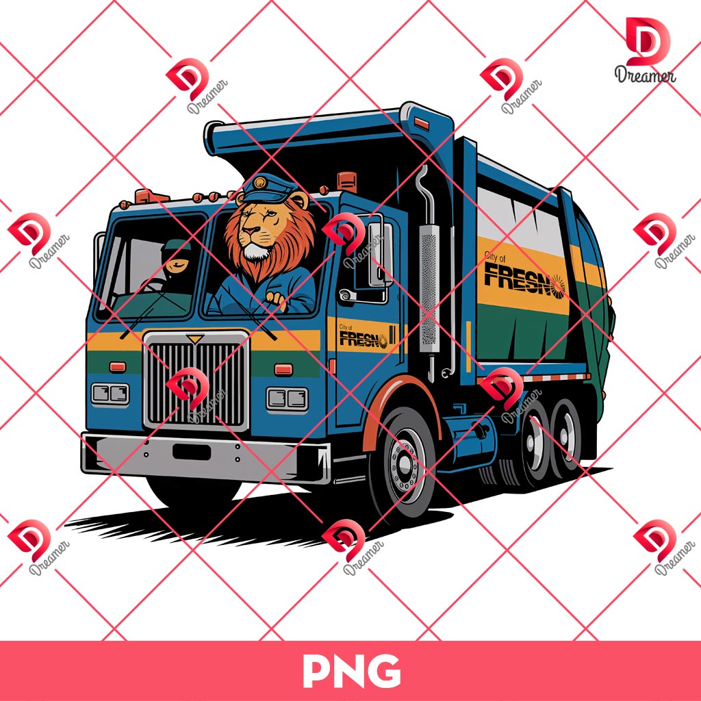 The Lion Driver Is Driving A Truck PNG 2 The Lion Driver Is Driving A Truck PNG