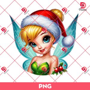 Tinkerbell Christmas PNG, Fairy Cartoon Christmas PNG